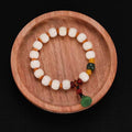 Pumpkin Lotus Beads White Jade Bodhi Rich Flower Charcoal Bracelets - 9 * 11mm Pumpkin MegaBDM
