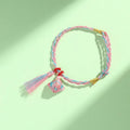 Small Gift Tassel Adjustable Red Rope Dragon Boat Festival Bracelet - 97# Pink Blue-Zongzi Tassel MegaBDM
