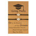 Graduation Card Creative Compass Woven Adjustable Bracelet - 2-Piece Set MegaBDM