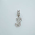 Rock Candy Personalized Fashion Hip Hop Necklaces - J-Silver (Single Pendant) MegaBDM