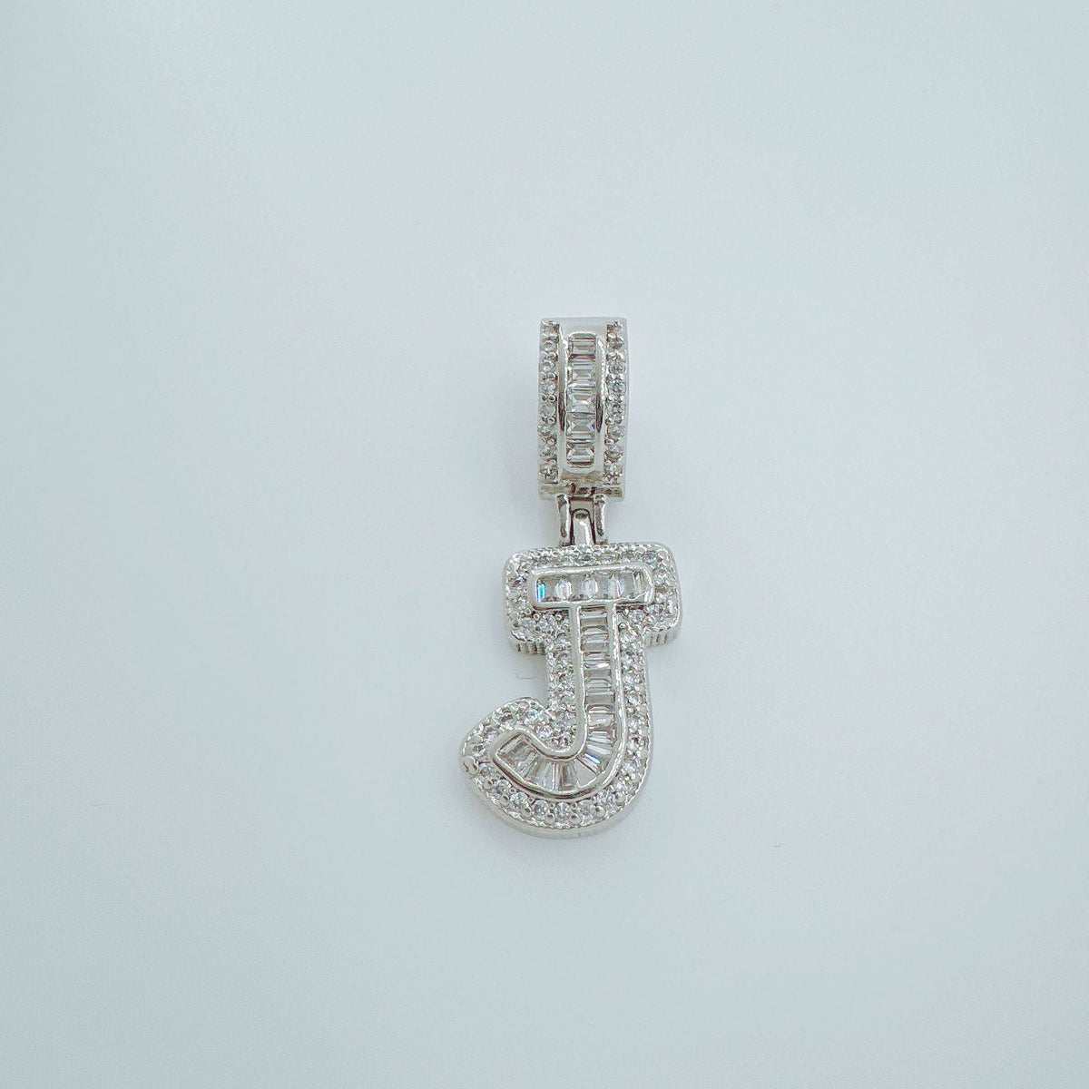 Rock Candy Personalized Fashion Hip Hop Necklaces - J-Silver (Single Pendant) MegaBDM