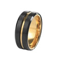 Men's Hip Hop Fashion Rotating Cold Niche Ring - 18-A-2 Black Gold / No. 9 MegaBDM