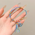 Small Gift Tassel Adjustable Red Rope Dragon Boat Festival Bracelet - 64# Dark-Thousand Silk Rope Zongzi Tassel MegaBDM