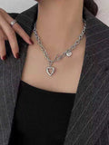 Women's & Men's Fashion Simple Titanium Steel Sweater Chain Personalized Hip Hop Necklace - B22 MegaBDM