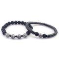 Frosted Black Agate Tiger Eye Meeting Bracelets - Combination MegaBDM