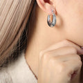 Simple Fashion Personality Niche High Sense Geometric Glossy Earrings - F1034-Steel Earrings 26mm MegaBDM