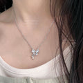 Alloy Bow Clavicle Chain Light Luxury Minority High Pendants MegaBDM