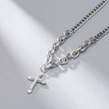Fashion Creative Hip Hop Trend Titanium Steel Cross Necklace MegaBDM