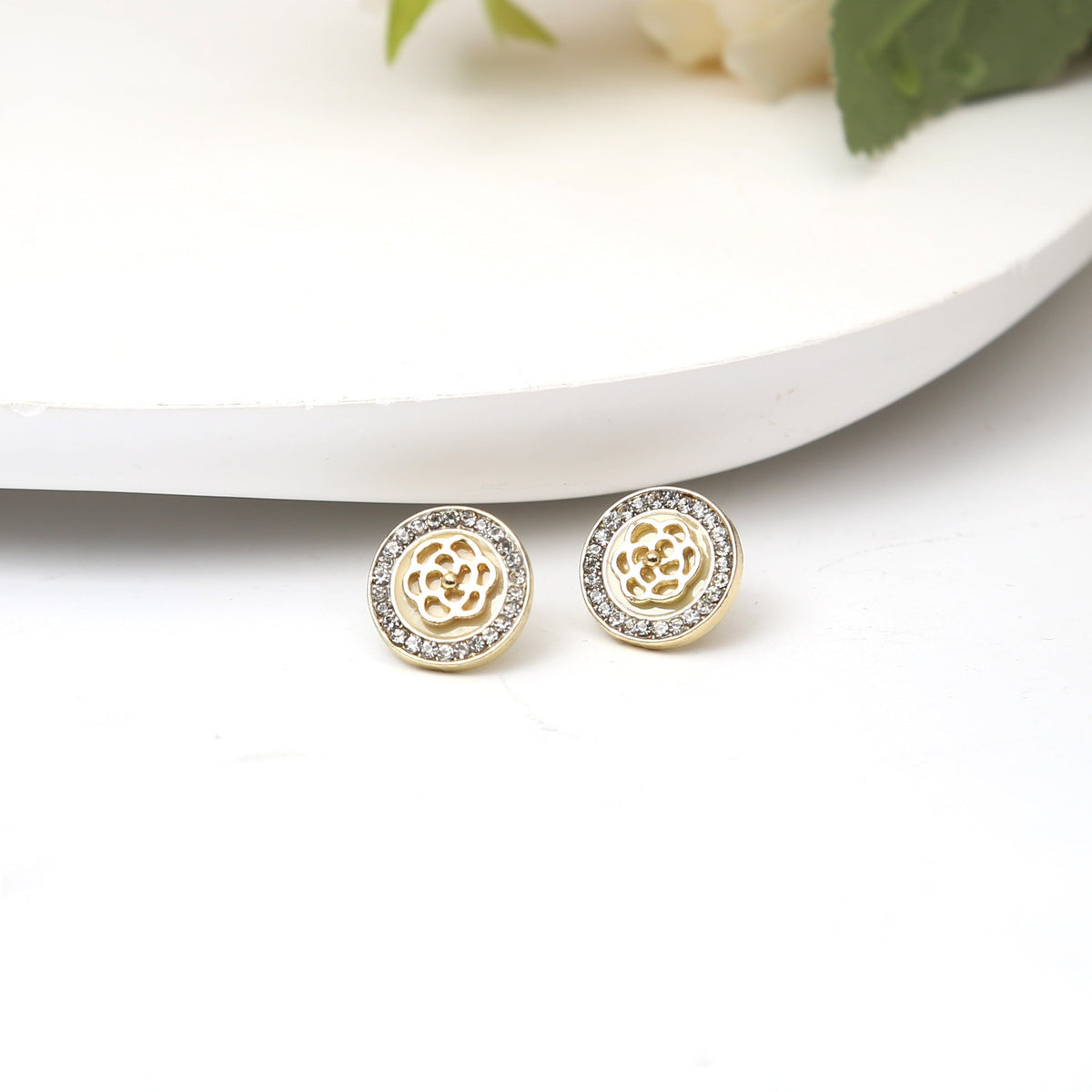 Diamond Butterfly Flower Pearl Graceful Fashionable Long Earrings - E1991-5 MegaBDM