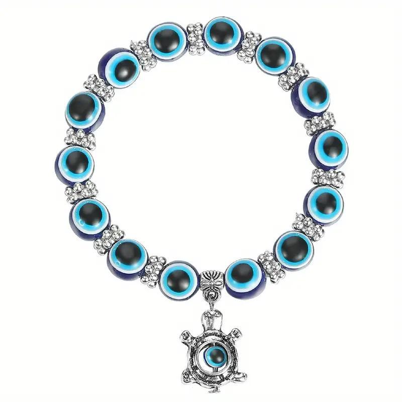 Devil's Eye Resin Round Beads Fatima Pendants - Turtle Bracelet MegaBDM