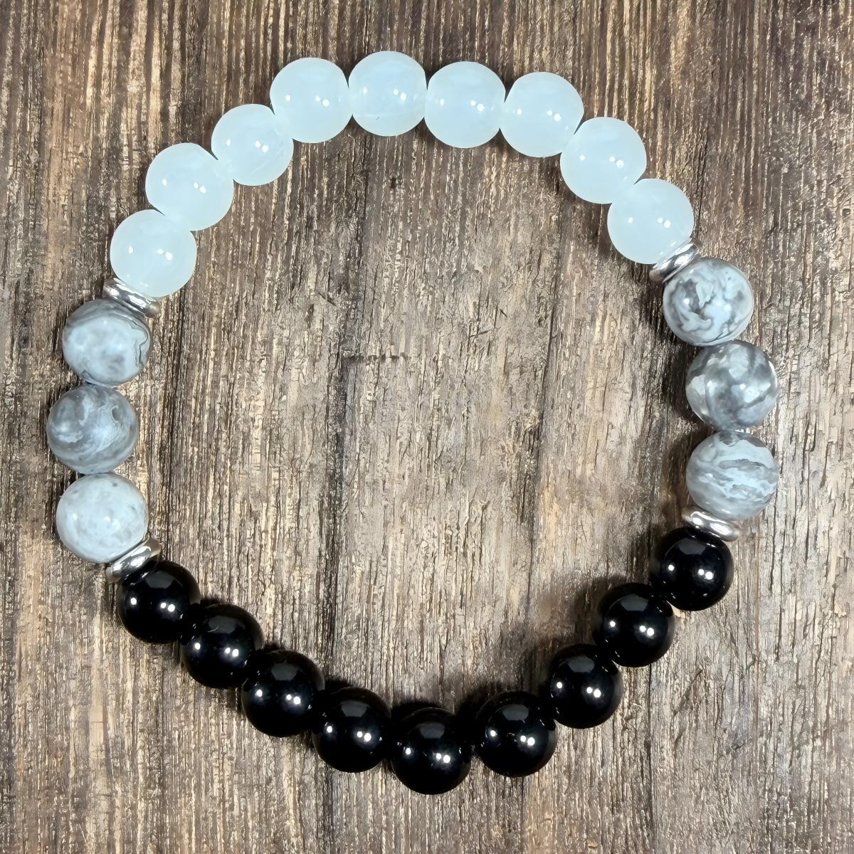 Tigereye Natural Stone Beaded Crystal Unisex Bracelet - Ly27 No Cat's Eye MegaBDM