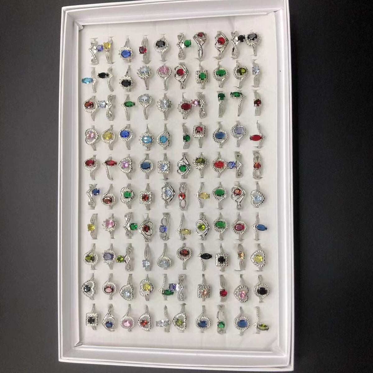 Slouchy New Box Light Luxury Adjustable Ring - Silver Mix and Match (Figure) MegaBDM