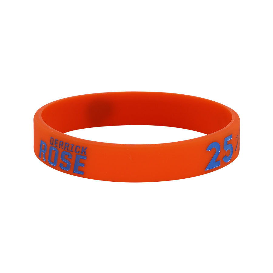 Star Concave Thickened Silicone Kobe James Basketball Bracelet - Rose-25 Orange MegaBDM
