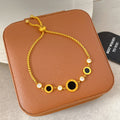 Light Luxury Micro Inlaid Zircon Woven Wire Mesh Fashion Temperament Bracelet - X267 MegaBDM