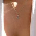 Of God Crystal Simple Devil's Eye Personalized Clavicle Chain Female Necklaces - X1454B MegaBDM