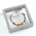 Ethnic Style Ceramic Beaded Artistic Ancient Bracelet - Cs034 Romantic Star River (Pink) (Boxed) / Ceramic Bracelet MegaBDM