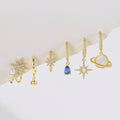 Stars Pearl Zircon Fashion Space Universe Earrings MegaBDM