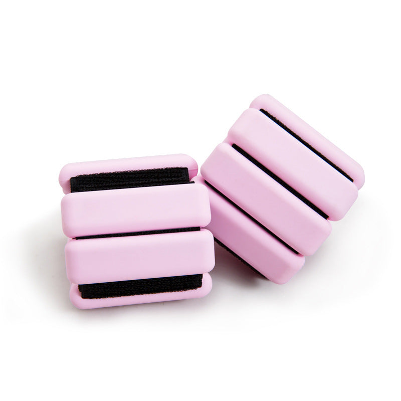 Silicone Weight-bearing For Fitness Adjustable Dustproof Durable Optional Weight Bracelet - Pink 902g/Pair [2 Pounds]] MegaBDM