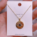 Eye Female Fashion Personality Titanium Steel Clavicle Necklaces - YJ006 MegaBDM