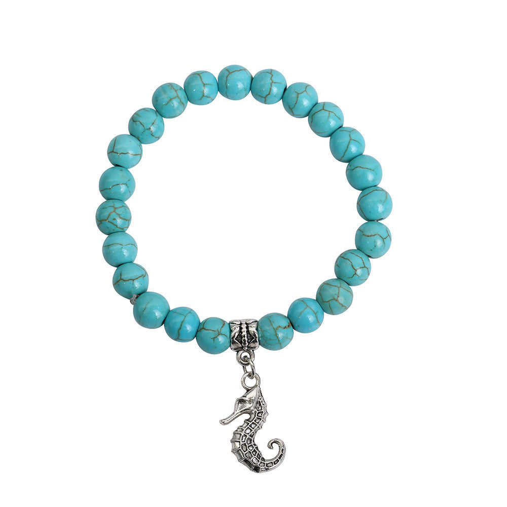 Classy Turquoise Beach Turtle String Beads Bracelets - Ocean 4-Piece Set 4 MegaBDM