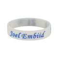 Star Concave Thickened Silicone Kobe James Basketball Bracelet - Enbide-Luminous White MegaBDM