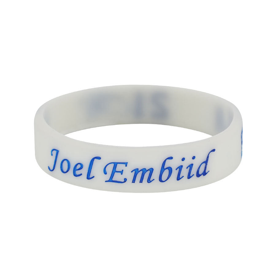 Star Concave Thickened Silicone Kobe James Basketball Bracelet - Enbide-Luminous White MegaBDM
