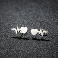 Women's Fashion Stainless Steel Personality Simple Style Bowknot Stud Earrings - 114 Steel Color MegaBDM