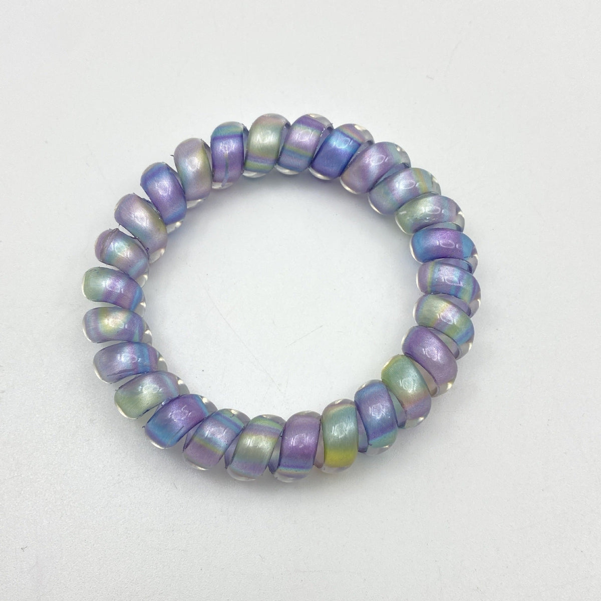 Of Aurora Telephone Line Seamless Hair Tie Rope Elastic Personality Bracelet - Aurora-Color / 6.8cm Outer Diameter MegaBDM