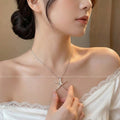Women's Delicate Heart Light Luxury Graceful Fashionable Butterfly Clavicle Necklace - 1#X-223 Starfish about 45cm MegaBDM