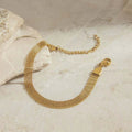Gold Sier Strap Female Retro Affordable Bracelets - Gold Woven Strap Bracelet MegaBDM