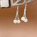 Sier Ethnic Style Peacock Retro Ear Hook Vintage Scenic Spot Earrings - 3010 MegaBDM