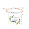 Elbow Lettering Friend Gift Rose Gold Adjustable Sier Stainless Bracelet - Style 11 MegaBDM