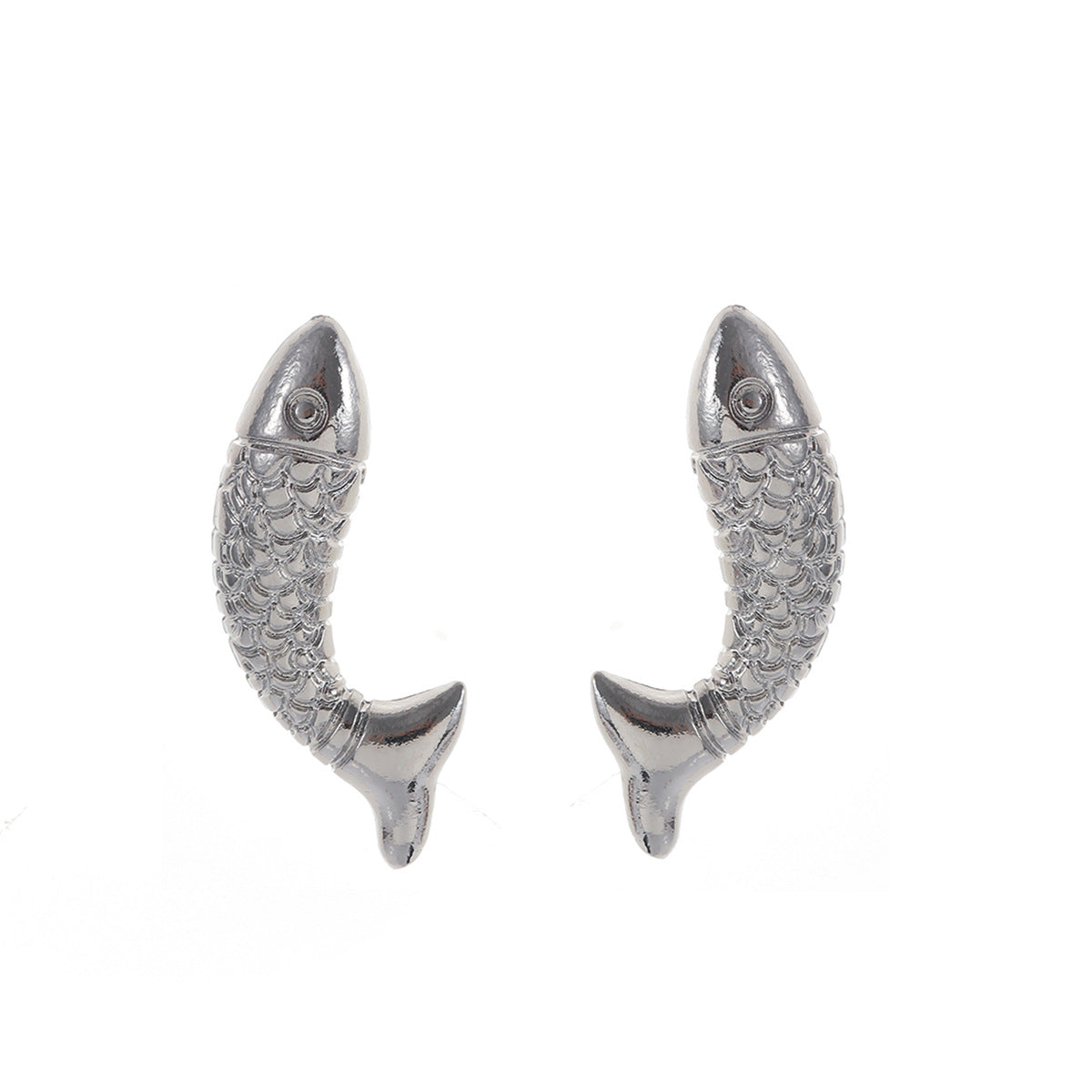 Women's Pair Yu Cute Simple Fun For Vintage Ocean Style Earrings - Silver MegaBDM