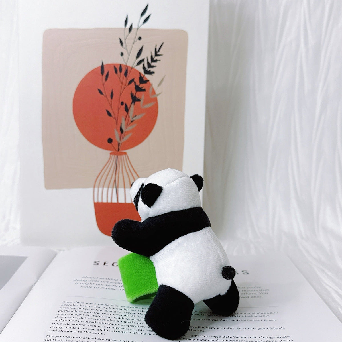 Cute Doll Plush Toys Decorations Sichuan Tourist Souvenir Cartoon Lying Bracelets - Green Panda Ring Pop MegaBDM
