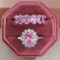 Women's Simple Pink Niche High Sense Does Rings - R2738 Pink-R5343 Pink / No. 10 MegaBDM