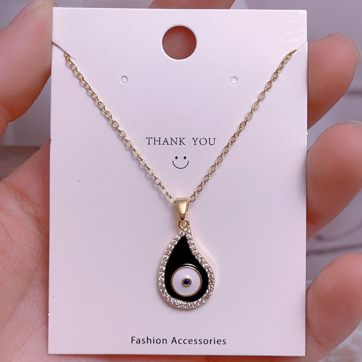 Eye Female Fashion Personality Titanium Steel Clavicle Necklaces - YJ0037 MegaBDM