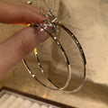 Women's Temperamental Circle Ear Big Round Face Suitable Earrings MegaBDM
