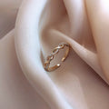 Female Niche Design Light Luxury Open Adjustable Index Finger Ring MegaBDM