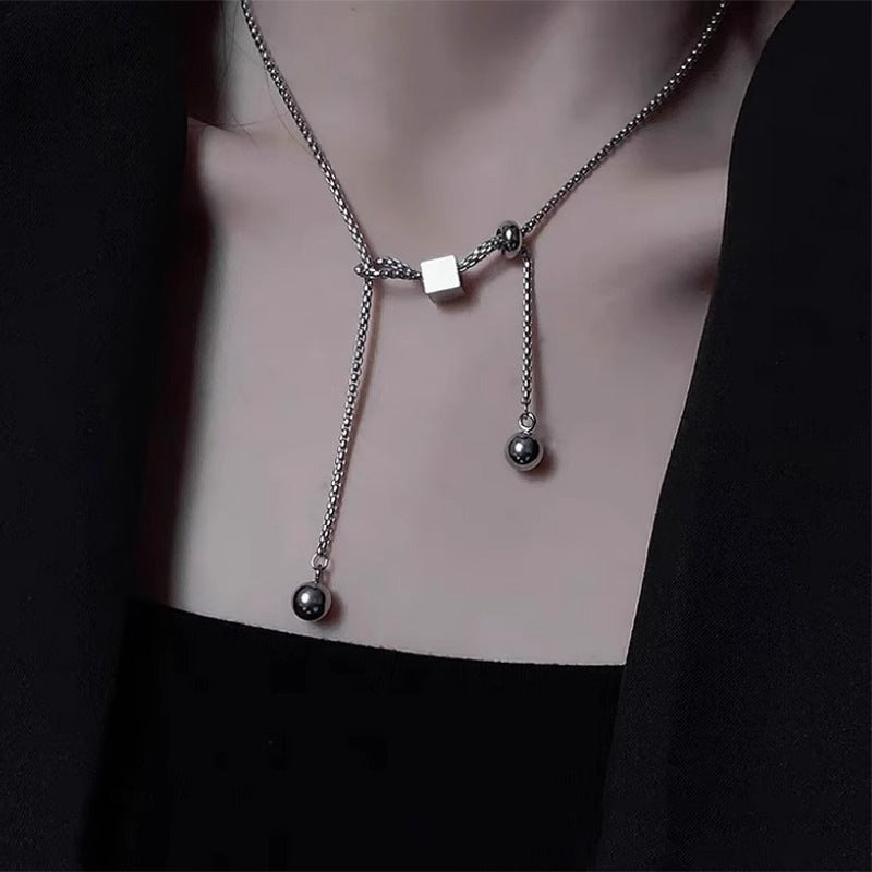 Women's & Men's For Niche Design Cold Style Long Sweater Chain Hip Hop Necklace MegaBDM