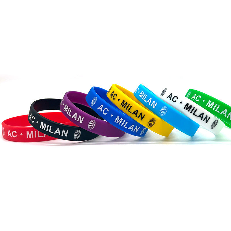 Basketball Sports Durant Silicone For Soccer Bracelets - AC Milan (Message Color + Quantity) MegaBDM