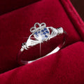 Women's Love Proposal Pure Copper Exquisite Light Luxury Wedding Ring MegaBDM