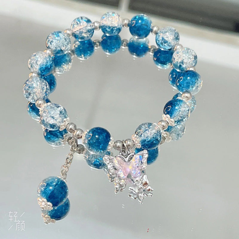Cherry Blossom Glaze Female Design High Sense Bracelet - S188 Hatsune Future Butterfly Glaze Bracelet MegaBDM