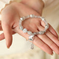 Drainage National Style Chinese Design Retro High Sense Bracelets - An Ink Painting of Bamboo Butterfly Shadow MegaBDM