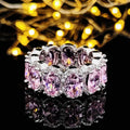 Women's Simple Pink Niche High Sense Does Rings - R4574 Pink / No. 5 MegaBDM