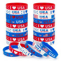 Flag Inspirational Faith Silicone Horse Party Graduation Rings MegaBDM