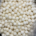 White Jade Bodhi Root Seed Scattered Beads High Throw Bracelet - 8mm round Beads MegaBDM