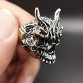 Men's Personality Hipster Fashion Domineering Hip Hop Black Warrior Prajna Mask Rings - Black Warrior MegaBDM