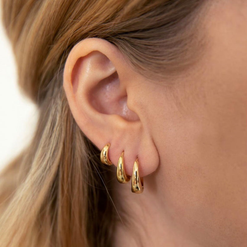 Women's & Men's Simple High-grade Niche Alloy Graceful Personality Punk Earrings MegaBDM
