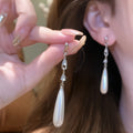 Women's Water Drop Chinese Style Long Light Earrings MegaBDM