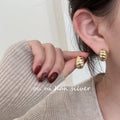 Horn Thread Female Style Special Interest Earrings - Gold MegaBDM